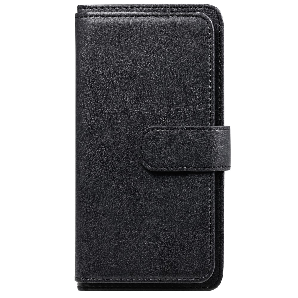 Multi-function 10 Card Slots Wallet Shell for Xiaomi Redmi K40/K40 Pro/Poco F3 Case - Black-2