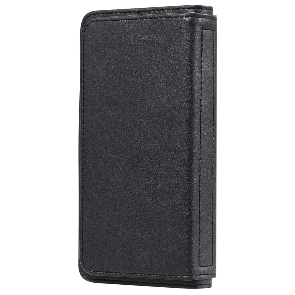 Multi-function 10 Card Slots Wallet Shell for Xiaomi Redmi K40/K40 Pro/Poco F3 Case - Black-4