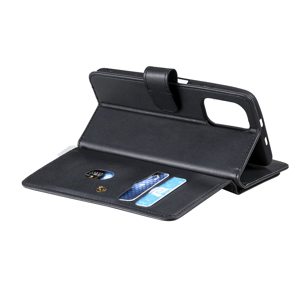 Multi-function 10 Card Slots Wallet Shell for Xiaomi Redmi K40/K40 Pro/Poco F3 Case - Black-6