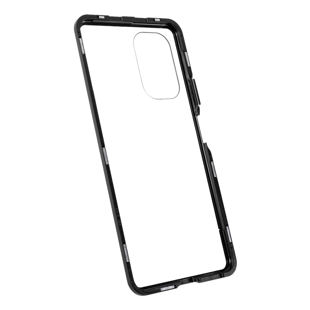 All-round Protection Magnetic Closed Design Metal Frame + Ultra Clear Double-sided Tempered Glass Phone Shell for Xiaomi Redmi K40/K40 Pro/Mi 11i/Poco F3 - Black-10