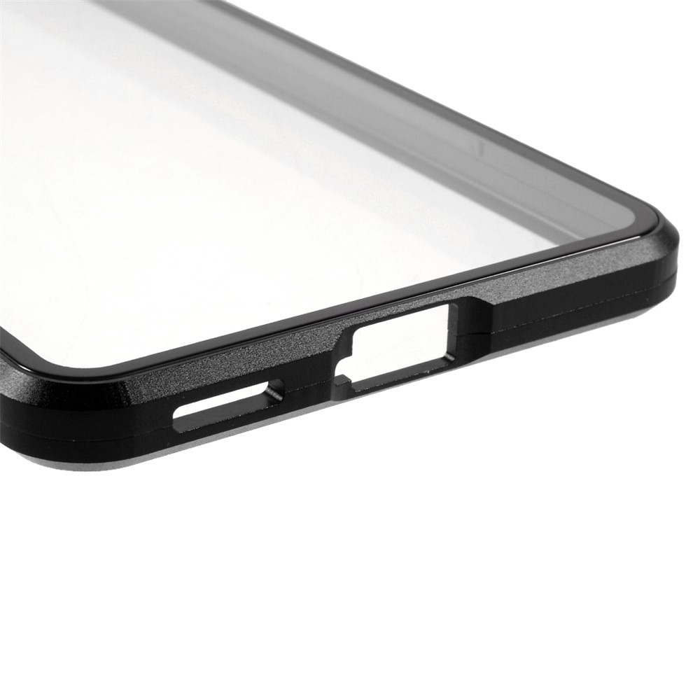 All-round Protection Magnetic Closed Design Metal Frame + Ultra Clear Double-sided Tempered Glass Phone Shell for Xiaomi Redmi K40/K40 Pro/Mi 11i/Poco F3 - Black-5