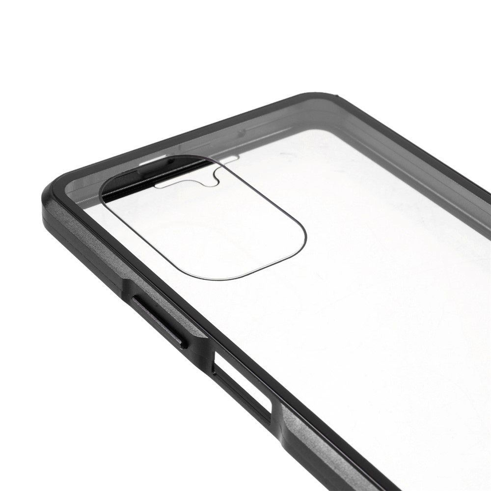 All-round Protection Magnetic Closed Design Metal Frame + Ultra Clear Double-sided Tempered Glass Phone Shell for Xiaomi Redmi K40/K40 Pro/Mi 11i/Poco F3 - Black-6