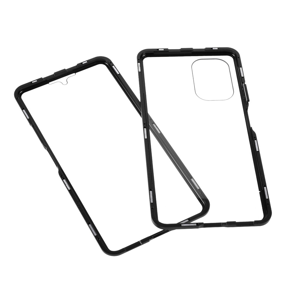 All-round Protection Magnetic Closed Design Metal Frame + Ultra Clear Double-sided Tempered Glass Phone Shell for Xiaomi Redmi K40/K40 Pro/Mi 11i/Poco F3 - Black-8
