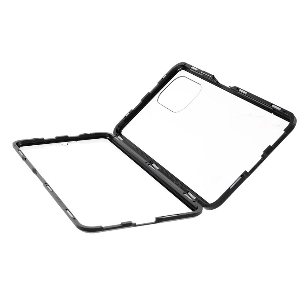 All-round Protection Magnetic Closed Design Metal Frame + Ultra Clear Double-sided Tempered Glass Phone Shell for Xiaomi Redmi K40/K40 Pro/Mi 11i/Poco F3 - Black-9