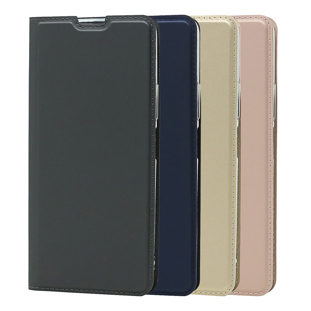 Full Protection PU Leather Auto-absorbed Phone Shell Stand Card Slot Case for Xiaomi Redmi Note 10 Pro - Black-10