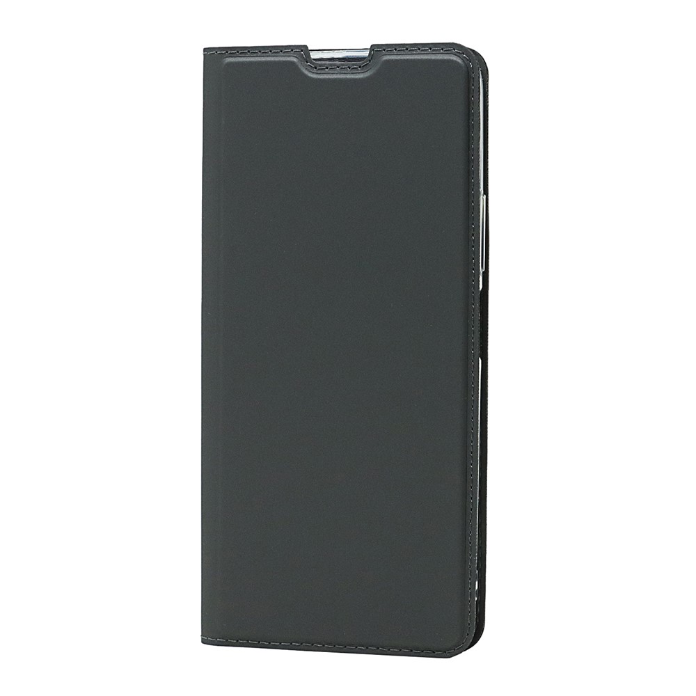 Full Protection PU Leather Auto-absorbed Phone Shell Stand Card Slot Case for Xiaomi Redmi Note 10 Pro - Black-2