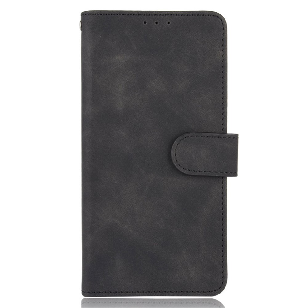 Silky Touch Leather Folio Flip Wallet Phone Cover Stand Case for Xiaomi Mi 11 Lite 4G/5G - Black-2