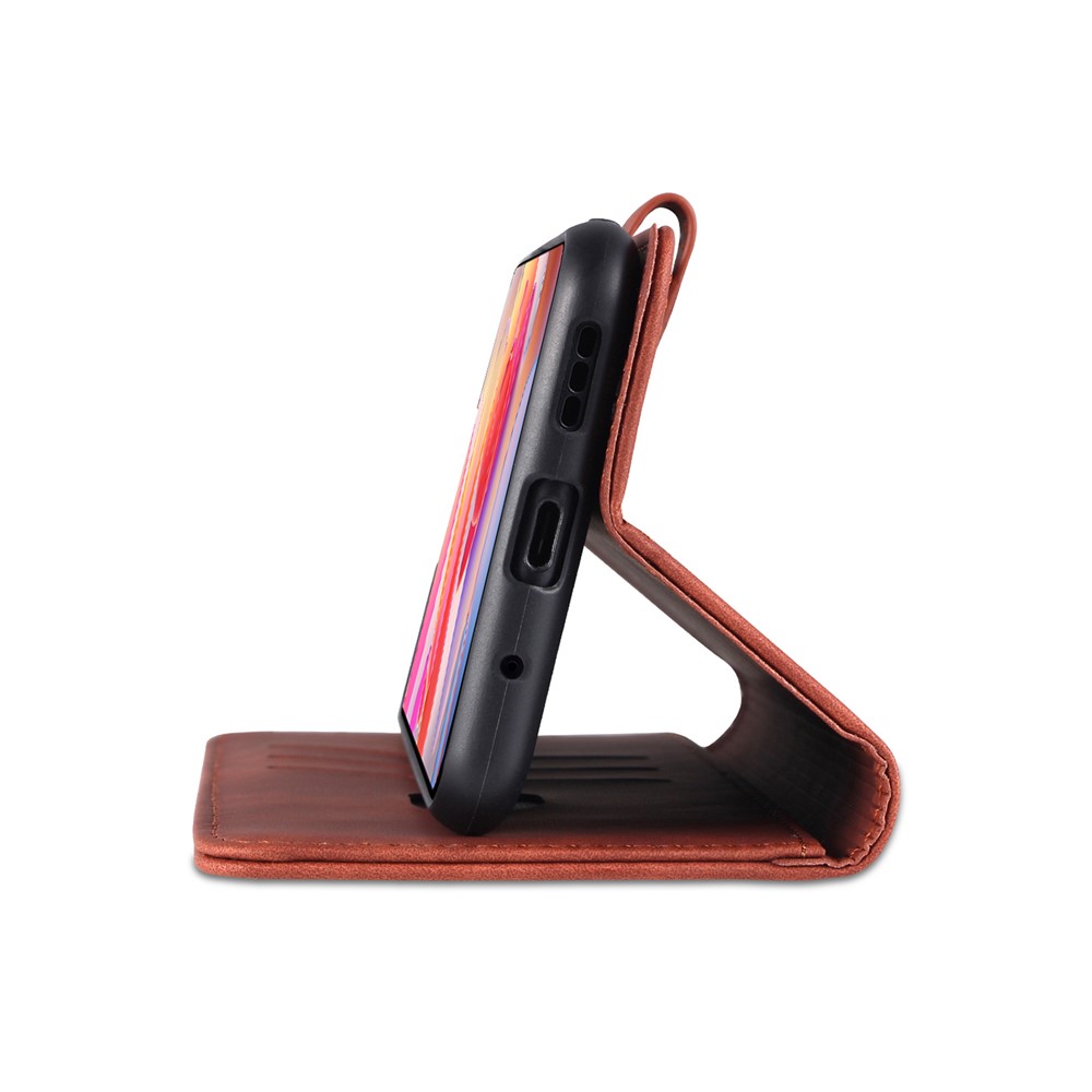 AZNS All-round Protection Wallet Design PU Leather Phone Stand Cover Case for Xiaomi Redmi Note 10 5G/Poco M3 Pro 4G/Poco M3 Pro 5G - Brown-7