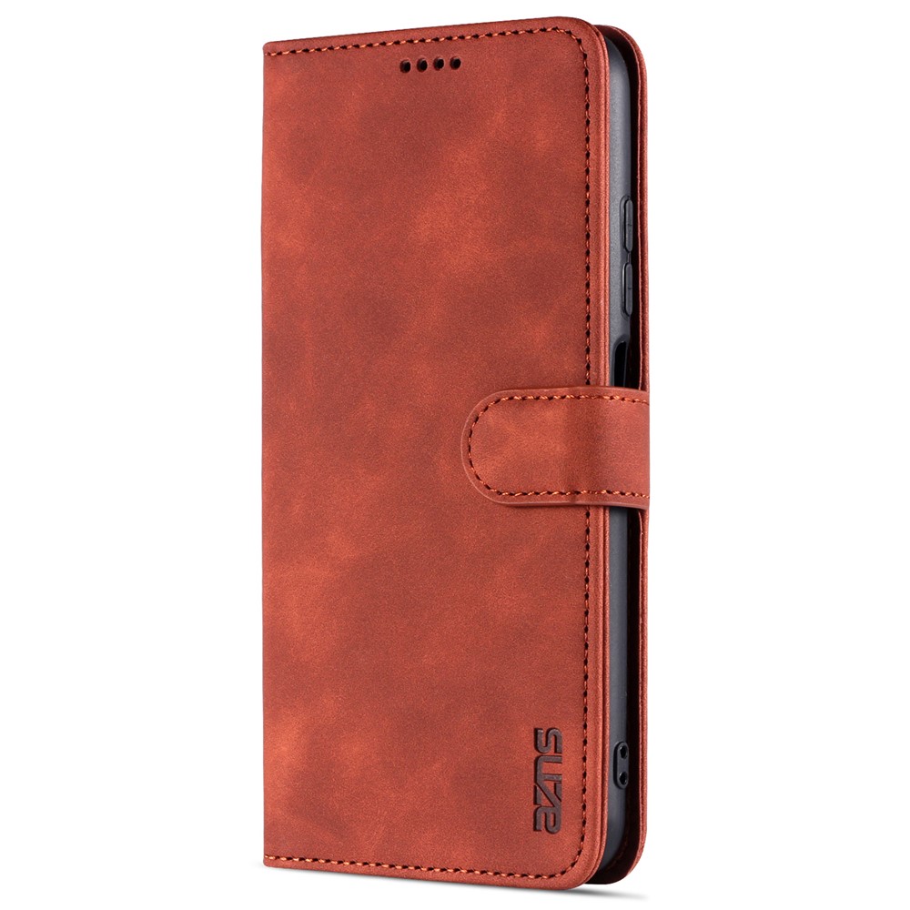 AZNS All-round Protection Wallet Design PU Leather Phone Stand Cover Case for Xiaomi Redmi Note 10 5G/Poco M3 Pro 4G/Poco M3 Pro 5G - Brown-8