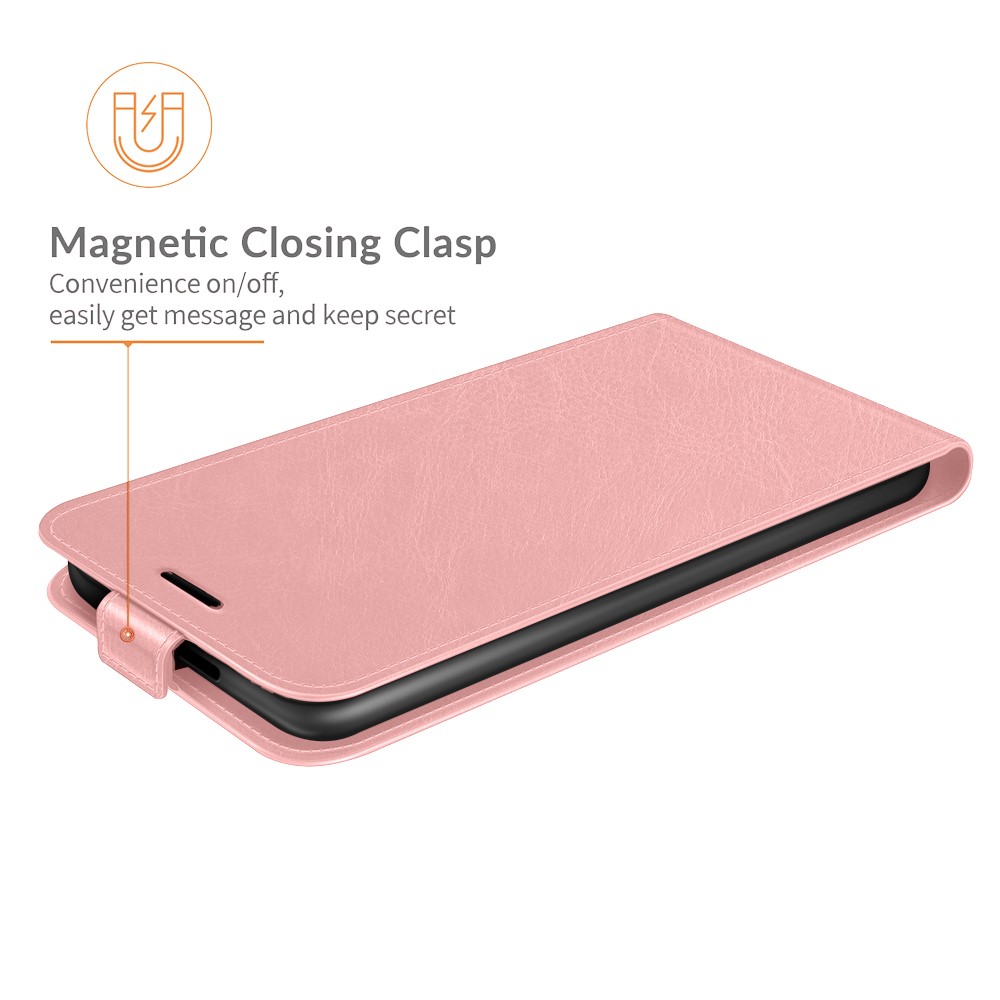 Vertical Flip Design Crazy Horse Leather Case with One Card Holder for Xiaomi Redmi K40/K40 Pro/K40 Pro+/Poco F3/Mi 11i/Mi 11X/Mi 11X Pro - Pink-3