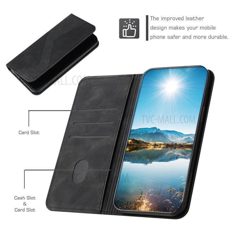 Business Style Skin-touch Feel Protective Mobile Phone Case with Stand for Xiaomi Poco X3 / Poco X3 NFC / Poco X3 Pro - Black-3