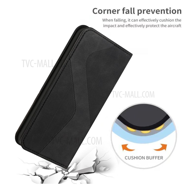 Business Style Skin-touch Feel Protective Mobile Phone Case with Stand for Xiaomi Poco X3 / Poco X3 NFC / Poco X3 Pro - Black-5