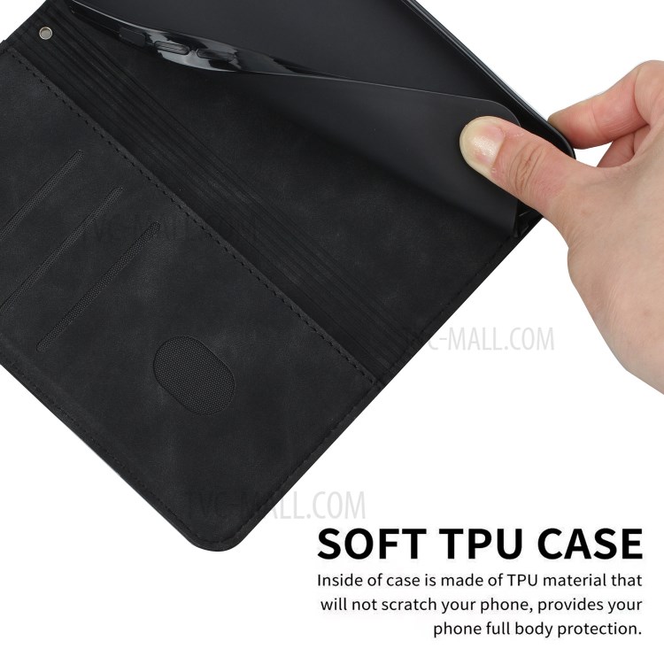 Business Style Skin-touch Feel Protective Mobile Phone Case with Stand for Xiaomi Poco X3 / Poco X3 NFC / Poco X3 Pro - Black-6