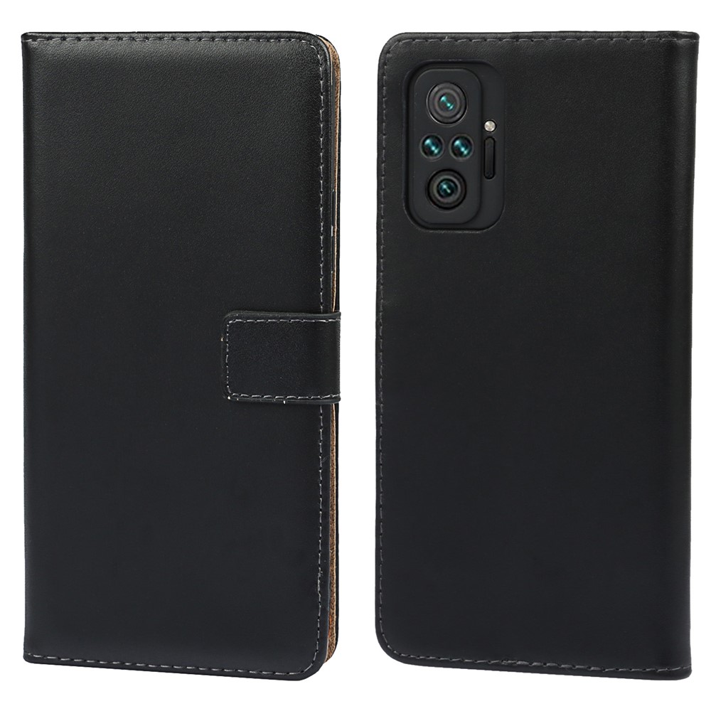 Wallet Stand Design Split Leather Phone Case Shell for Xiaomi Redmi Note 10 Pro-1