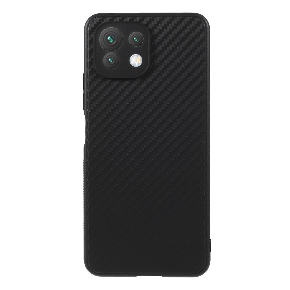 For Xiaomi Mi 11 Lite 4G/5G Carbon Fiber Texture Soft TPU Protection Cover-1
