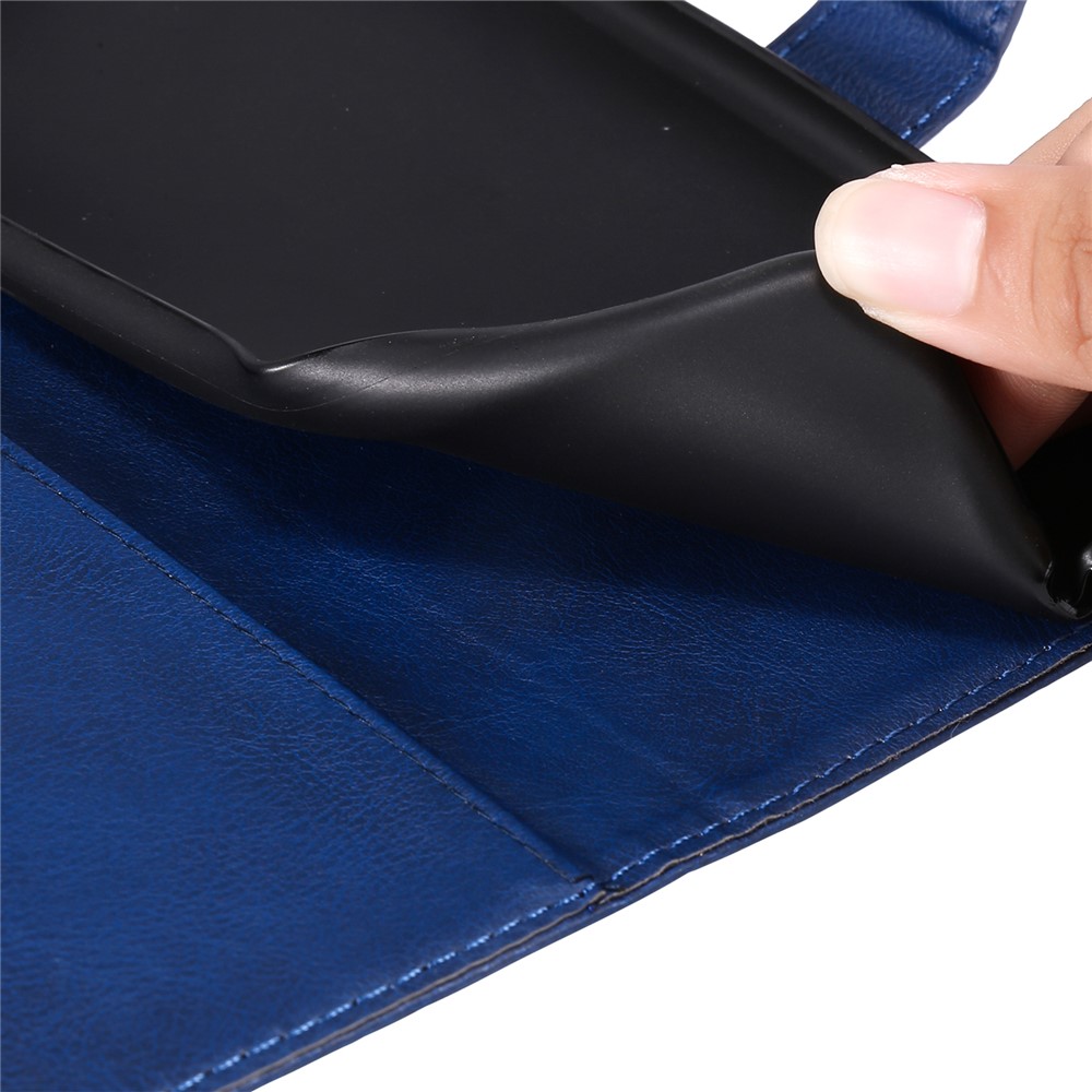 Wallet Stand Leather Phone Casing with Strap Casing for Xiaomi Redmi Note 10 5G / Poco M3 Pro 5G - Blue-10