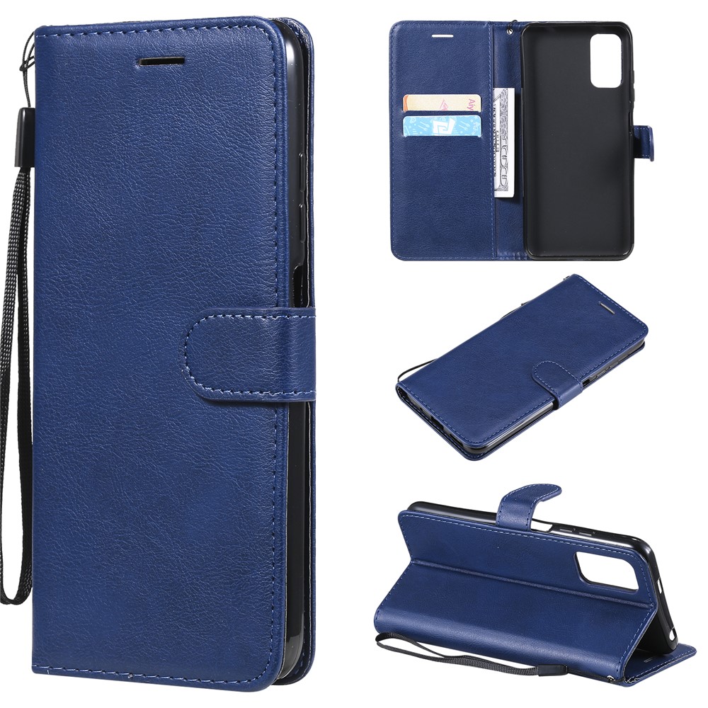 Wallet Stand Leather Phone Casing with Strap Casing for Xiaomi Redmi Note 10 5G / Poco M3 Pro 5G - Blue-12