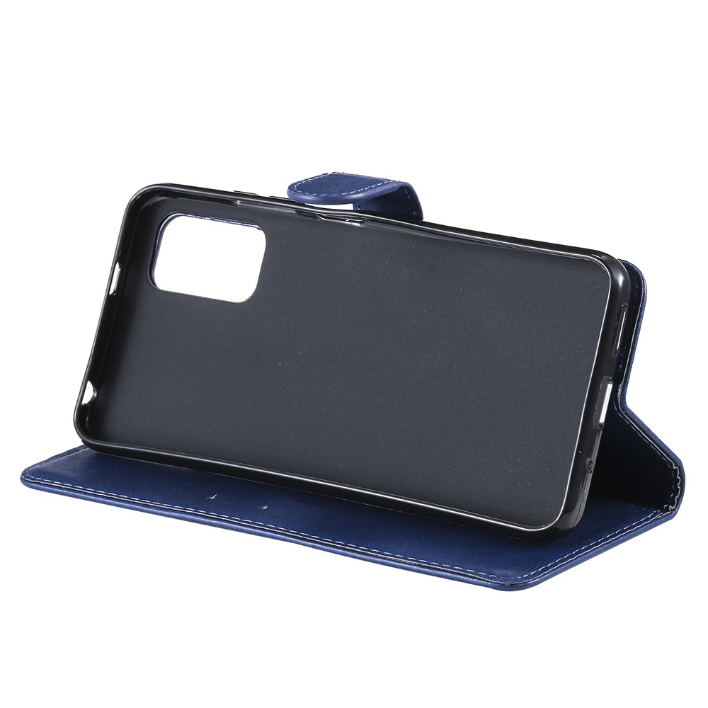 Wallet Stand Leather Phone Casing with Strap Casing for Xiaomi Redmi Note 10 5G / Poco M3 Pro 5G - Blue-6