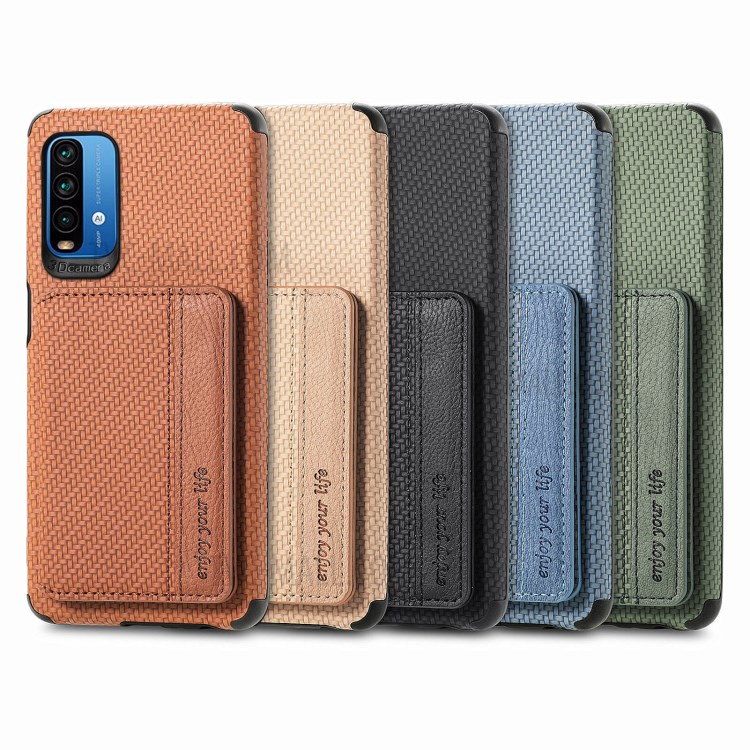 Woven Texture Anti-Drop Wallet Design Built-in Magnet Leather Coated Phone Cover Case with Kickstand for Xiaomi Redmi 9 Power/9T/Note 9 4G (Qualcomm Snapdragon 662) - Black-7