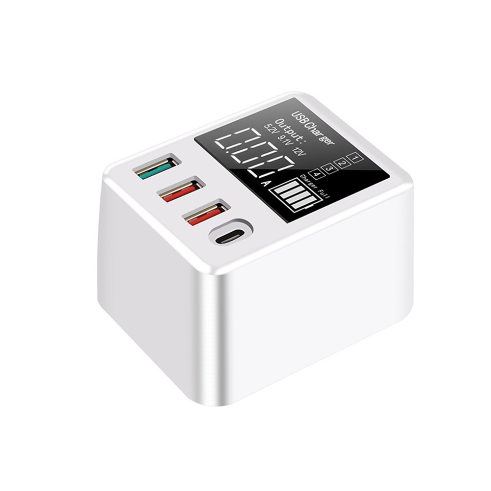 A9T 4-Port USB+Type C 40W Quick Charge QC 3.0 Wall Charger Mobile Phone Adapter - US Plug-1