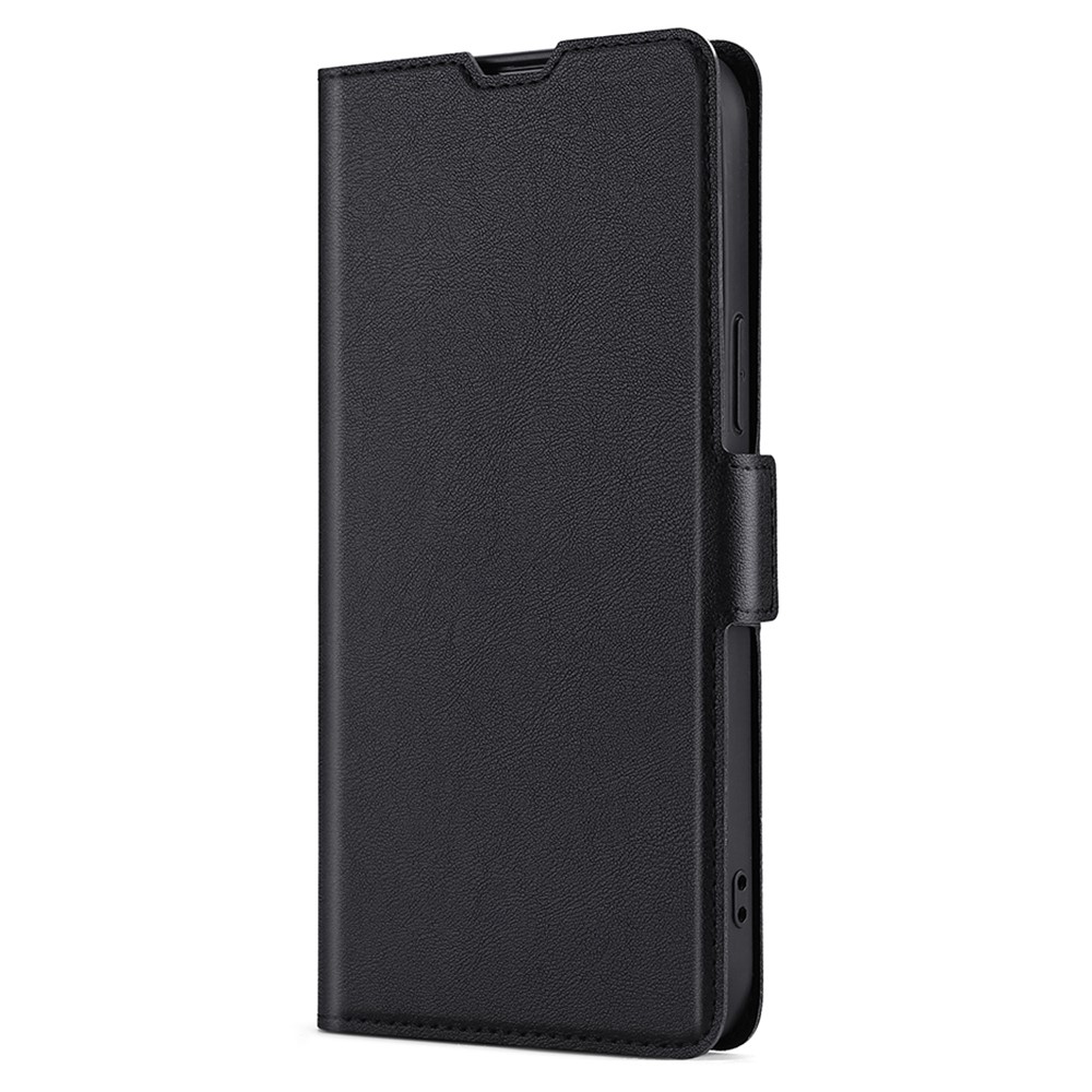 Side Magnetic Closure Stand Leather Shell with Card Slot Ultra-thin Cellphone Protector for Xiaomi Redmi Note 10 5G / Poco M3 Pro 5G / Redmi Note 10S / Redmi Note 10 4G - Black-4