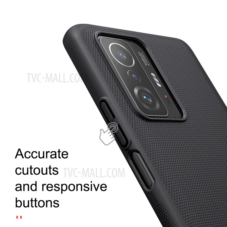 NILLKIN Frosted Shield Anti-Fingerprints Hard PC Cover with Matte Finish Grip for Xiaomi 11T / 11T Pro - Blue-9