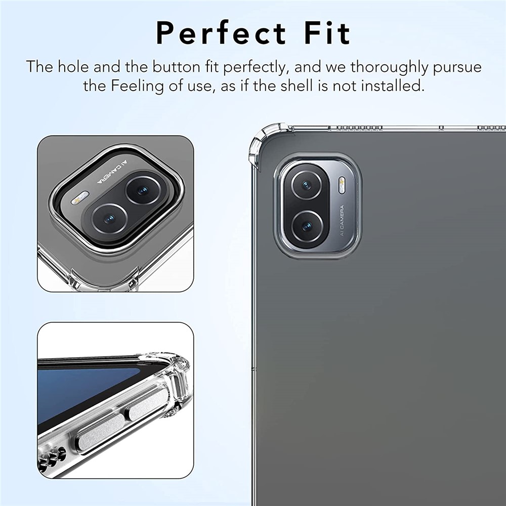Four-Corner Airbag Shock Absorption Transparent TPU Protective Cover for Xiaomi Pad 5 / Pad 5 Pro-6