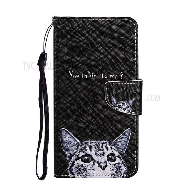 Pattern Printing Folio Flip Leather Phone Case Wallet Stand Cover with Wrist Strap for Xiaomi Redmi Note 10 Pro 5G (China)/Poco X3 GT - Little Cat-2