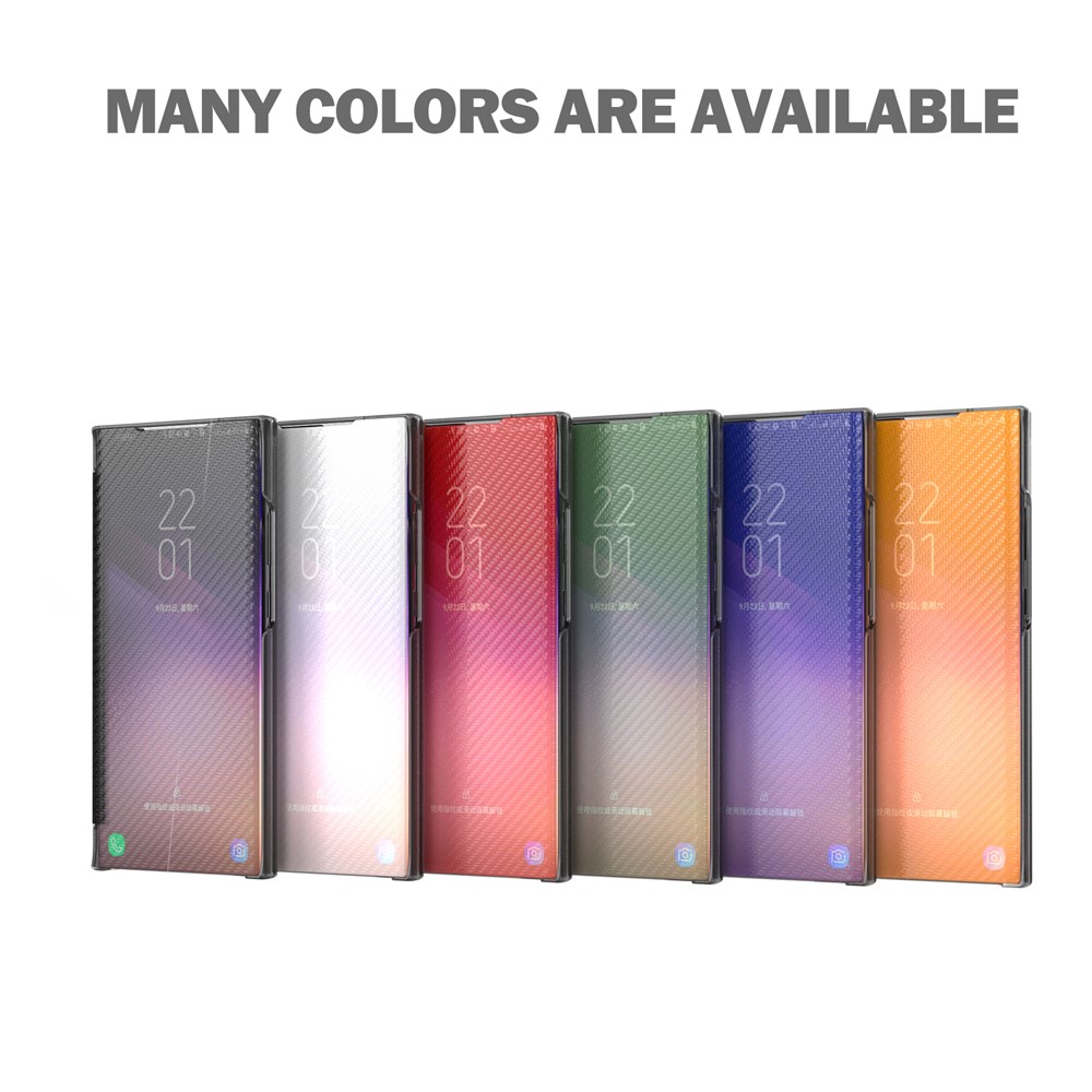 Fall-proof Carbon Fiber Texture Folio Flip Kickstand Hard PC Phone Case Shell for Xiaomi Redmi 10/10 Prime - Blue-8