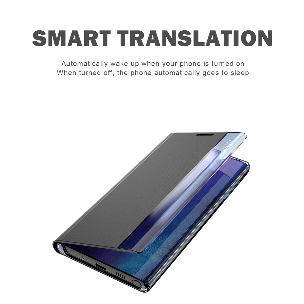 Foldable Stand Folio Flip Litchi Leather Auto-absorbed Protector Shell with View Window for Xiaomi 11T/11T Pro - Pink-8