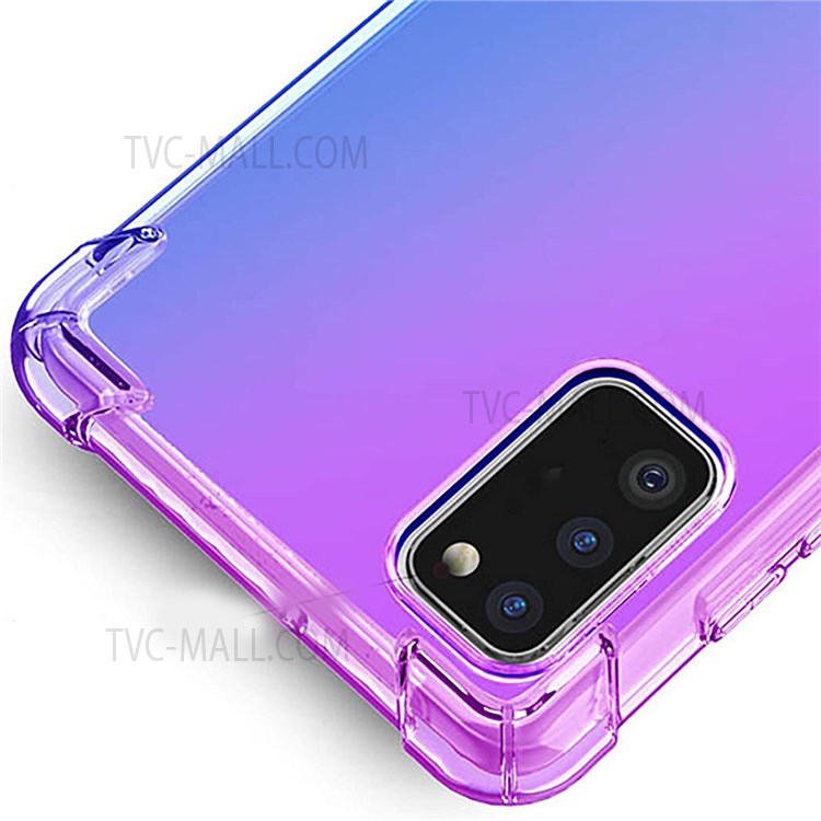 Gradient Colorful Design Shock Absorption TPU Soft Edge Bumper with Reinforced Corners Protective Cover for Xiaomi 11T / 11T Pro - Pink/Gold-4