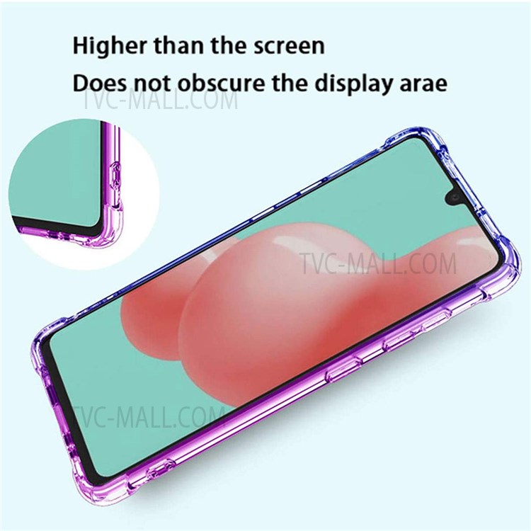 Gradient Colorful Design Shock Absorption TPU Soft Edge Bumper with Reinforced Corners Protective Cover for Xiaomi 11T / 11T Pro - Pink/Gold-6