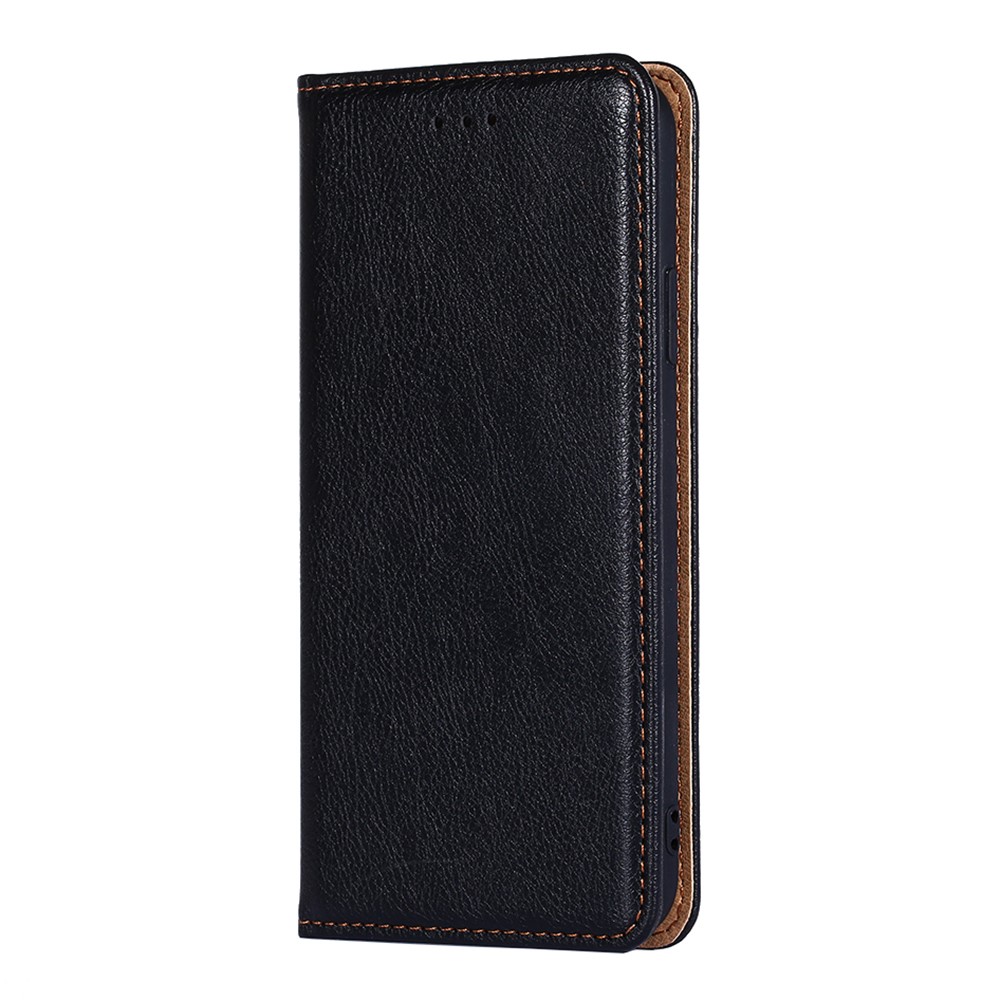 Magnetic Closure Folio Flip Leather Phone Stand Cover Wallet Case Shell for Xiaomi Redmi Note 10 Pro 4G (Global)/(India)/Note 10 Pro Max - Black-2