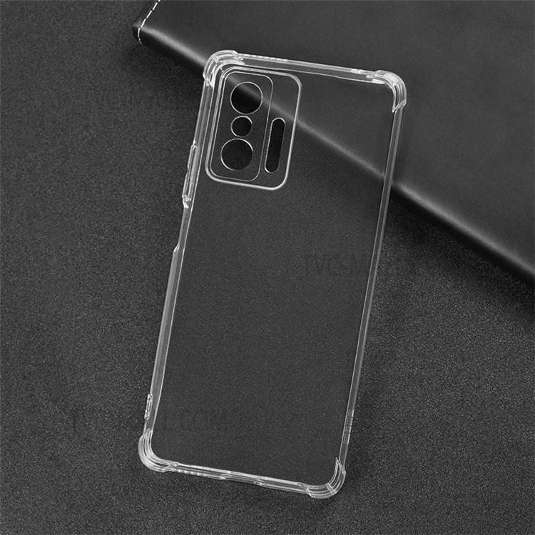 Precise Cut-Out Ultra Clear Four-corner Drop-proof Flexible TPU Phone Back Cover Case for Xiaomi 11T-2