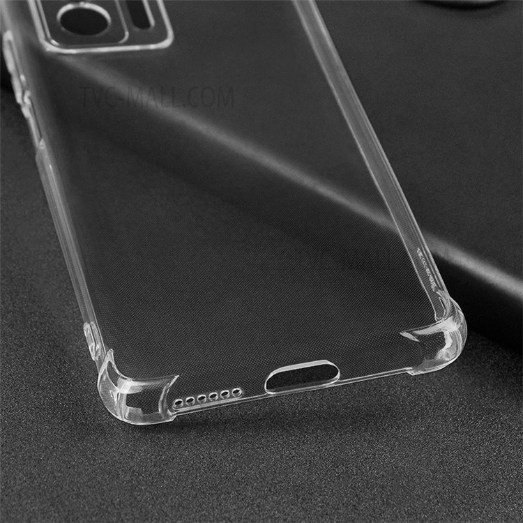 Precise Cut-Out Ultra Clear Four-corner Drop-proof Flexible TPU Phone Back Cover Case for Xiaomi 11T-4
