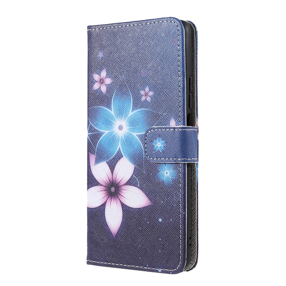 Cross Texture 3D Pattern Printing PU Leather Stand Flip Magnetic Folio Wallet Case for Xiaomi 11T / 11T Pro - Sparkle Flowers-2