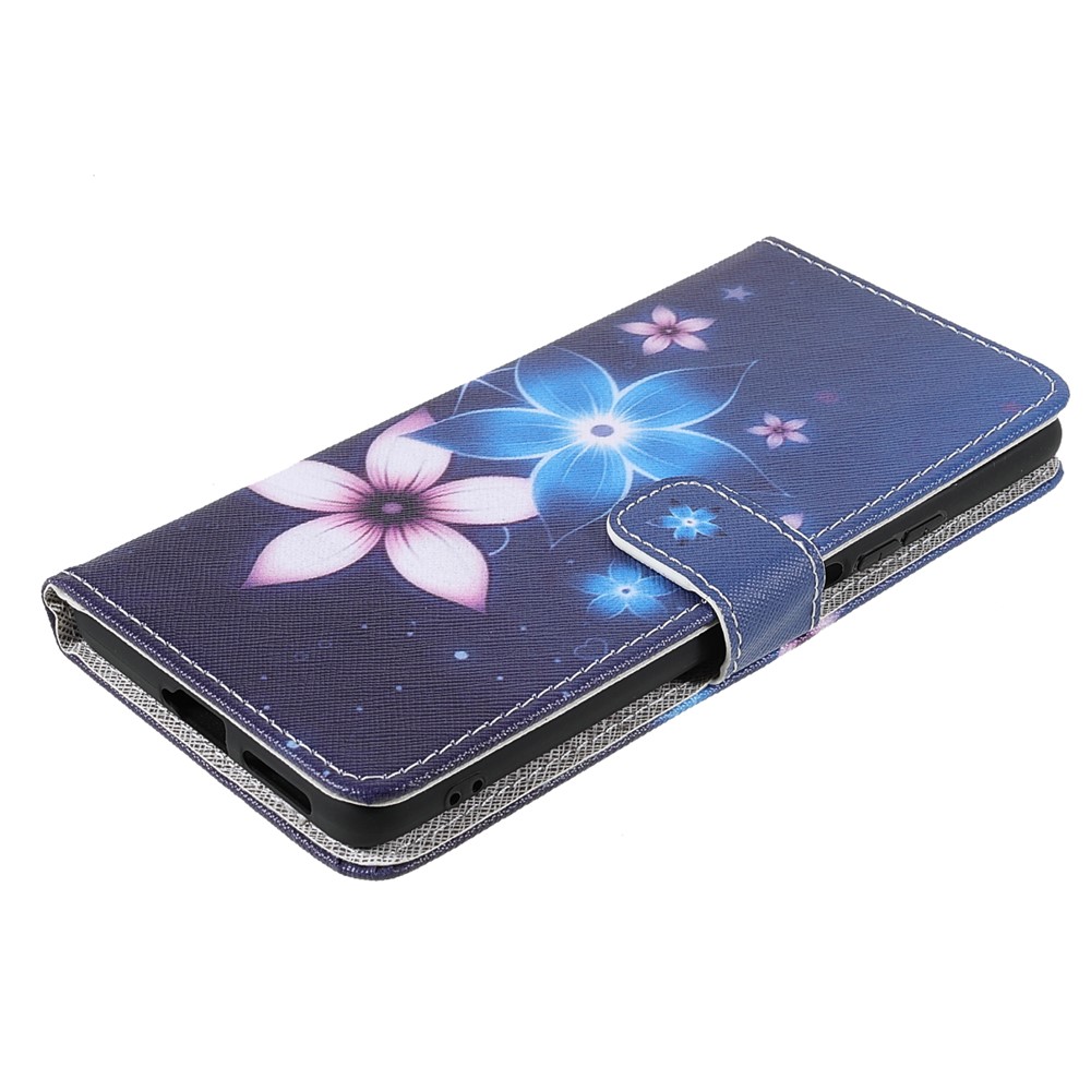Cross Texture 3D Pattern Printing PU Leather Stand Flip Magnetic Folio Wallet Case for Xiaomi 11T / 11T Pro - Sparkle Flowers-4