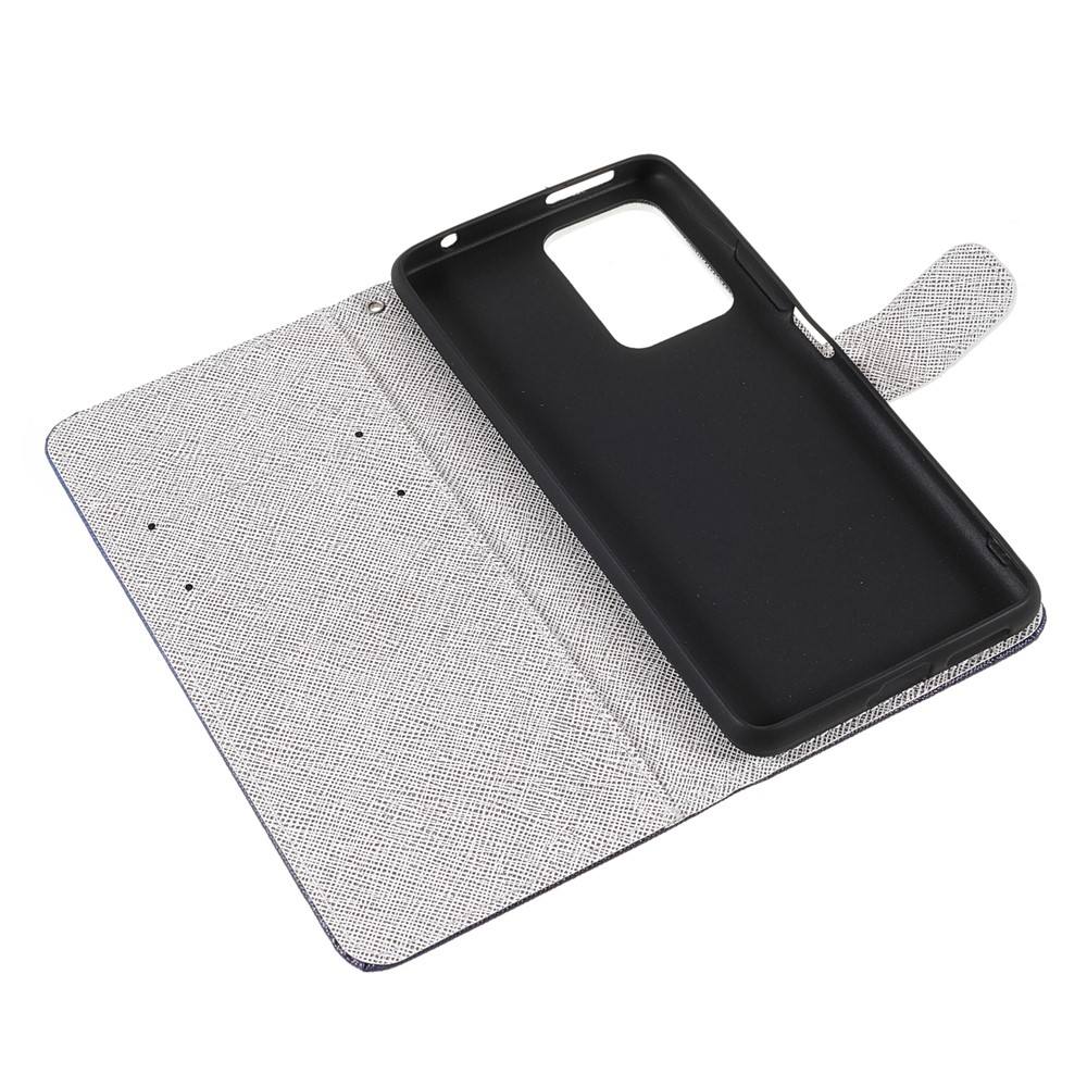 Cross Texture 3D Pattern Printing PU Leather Stand Flip Magnetic Folio Wallet Case for Xiaomi 11T / 11T Pro - Sparkle Flowers-7