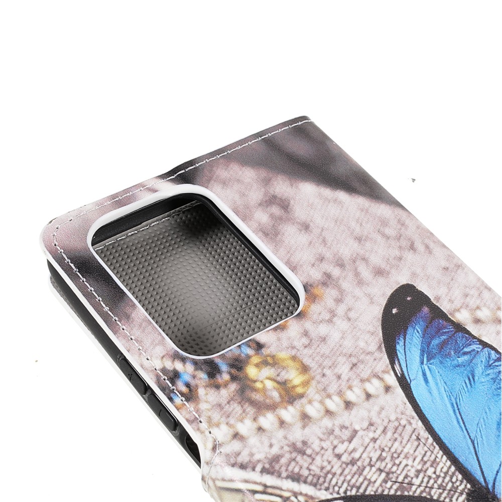 Pattern Printing Premium PU Leather Wallet Folio Flip Stand Protective Case for Xiaomi 11T / 11T Pro - Blue Butterfly-6