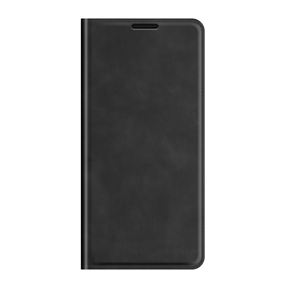 Magnet Closure Folio Flip Phone Shell Stand Design Silky-Touch Super Leather Cover Protective Case with Wallet for Xiaomi Civi 5G - Black-2