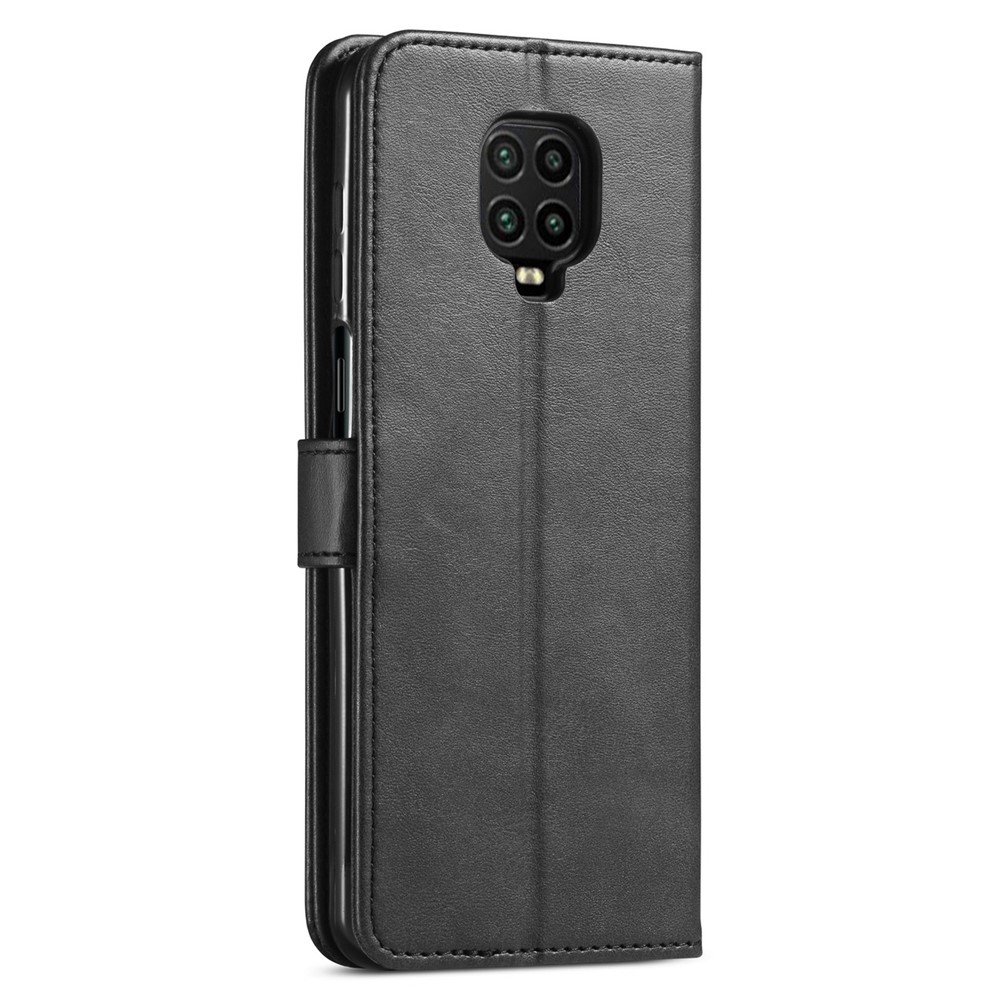 LC.IMEEKE PU Leather Wallet Stand Protective Phone Cover Case for Xiaomi Redmi Note 10 Lite - Black-3