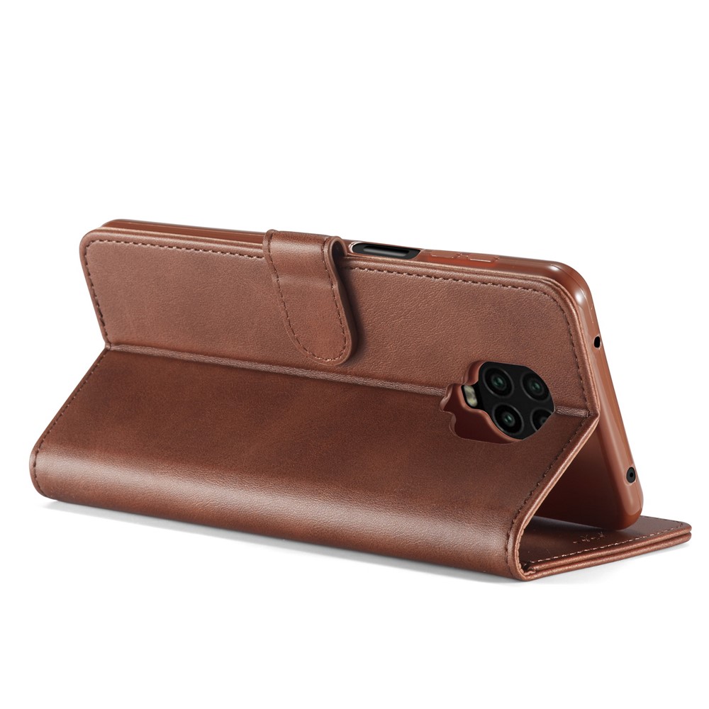 LC.IMEEKE PU Leather Wallet Stand Protective Phone Cover Case for Xiaomi Redmi Note 10 Lite - Black-6