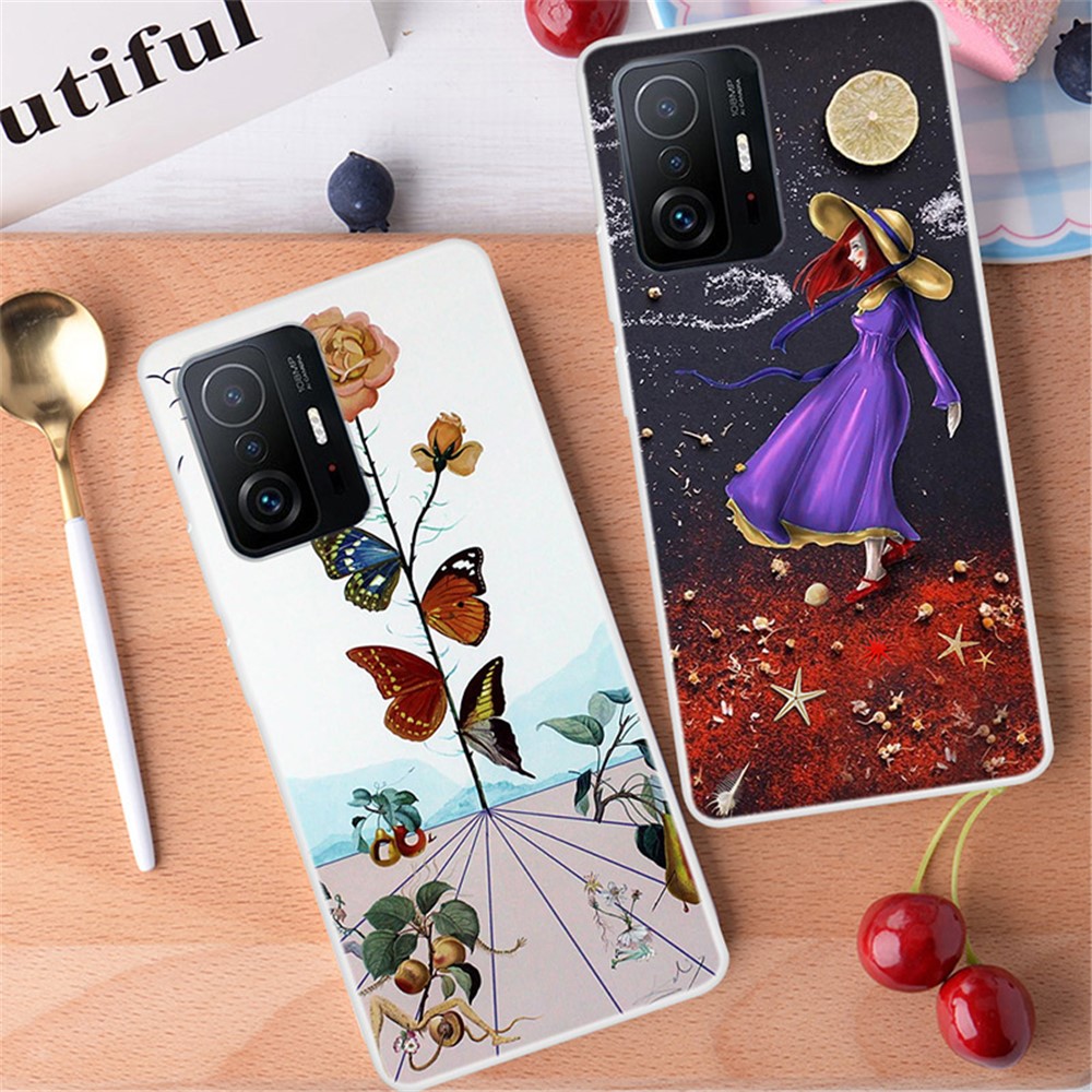Shockproof Pattern Printing Soft Flexible TPU Back Phone Protective Cover for Xiaomi 11T / 11T Pro - Interstellar-3