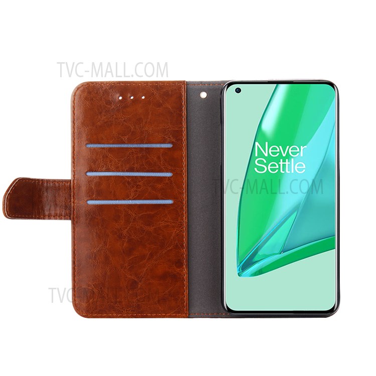 Anti-fall Splicing Geometric Pattern Leather Wallet Stand Phone Protection Case for Xiaomi Redmi Note 11 Pro - Blue-4