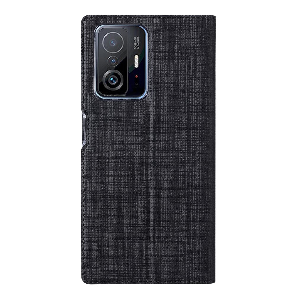 VILI DMX Series Auto Closing PU Leather Magnetic Stand Design Phone Cover Shell with Card Holder for Xiaomi 11T / Xiaomi 11T Pro - Black-3