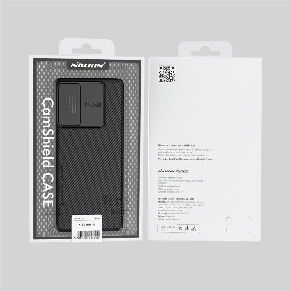 NILLKIN CamShield Slide Camera Protector Anti-scratch Precise Cutout Hard PC Phone Cover Shell for Xiaomi Civi - Black-11