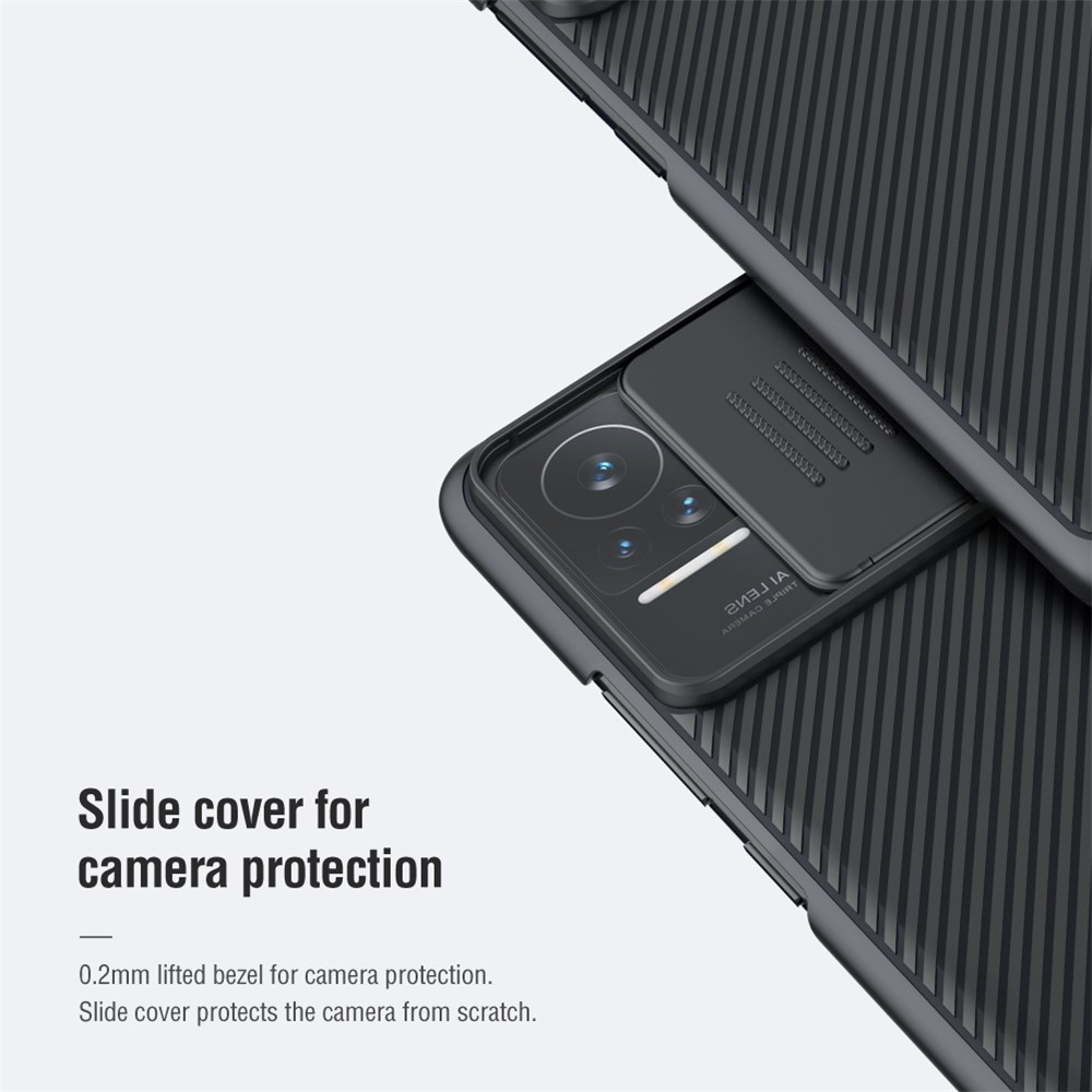 NILLKIN CamShield Slide Camera Protector Anti-scratch Precise Cutout Hard PC Phone Cover Shell for Xiaomi Civi - Black-3
