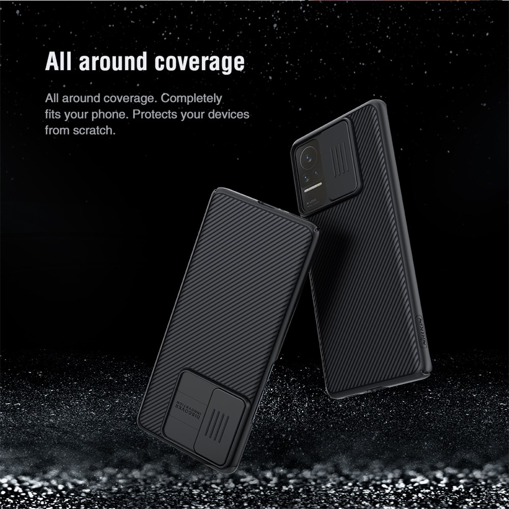NILLKIN CamShield Slide Camera Protector Anti-scratch Precise Cutout Hard PC Phone Cover Shell for Xiaomi Civi - Black-6