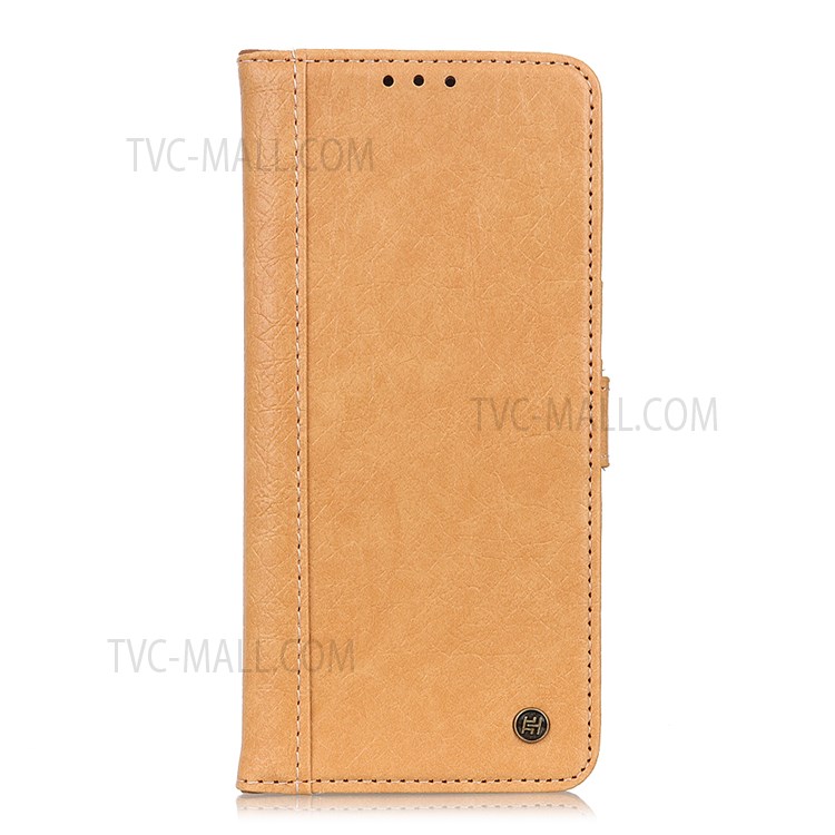 KHAZNEH Rhino Texture Split Leather Protective Wallet Stand Mobile Phone Flip Case Cover for Xiaomi Redmi Note 11 Pro/Note 11 Pro+ - Brown-2