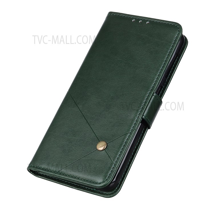 Wallet Stand Flip Folio PU Leather Cover Impact Buffer Inner TPU Phone Case for Xiaomi Redmi Note 11 - Green-7